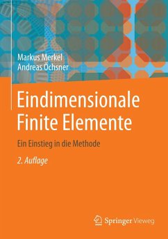 Eindimensionale Finite Elemente (eBook, PDF) - Merkel, Markus; Öchsner, Andreas