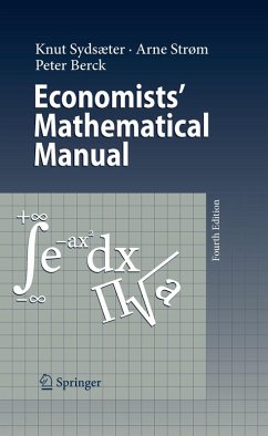 Economists' Mathematical Manual (eBook, PDF) - Sydsaeter, Knut; Strøm, Arne; Berck, Peter
