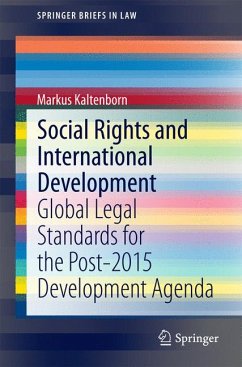 Social Rights and International Development (eBook, PDF) - Kaltenborn, Markus