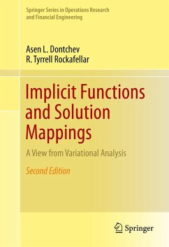 Implicit Functions and Solution Mappings (eBook, PDF) - Dontchev, Asen L.; Rockafellar, R. Tyrrell