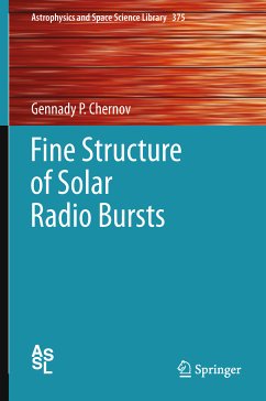 Fine Structure of Solar Radio Bursts (eBook, PDF) - Chernov, Gennady P.