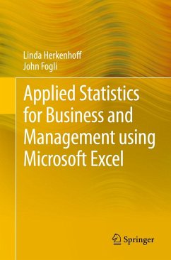 Applied Statistics for Business and Management using Microsoft Excel (eBook, PDF) - Herkenhoff, Linda; Fogli, John