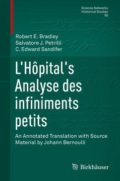 L’Hôpital's Analyse des infiniments petits (eBook, PDF) - Bradley, Robert E; Petrilli, Salvatore J.; Sandifer, C. Edward