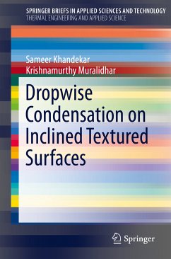 Dropwise Condensation on Inclined Textured Surfaces (eBook, PDF) - Khandekar, Sameer; Muralidhar, Krishnamurthy