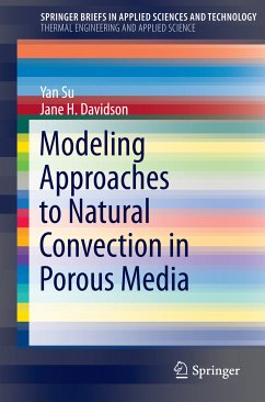 Modeling Approaches to Natural Convection in Porous Media (eBook, PDF) - Su, Yan; Davidson, Jane H.
