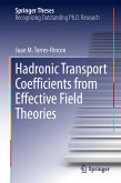 Hadronic Transport Coefficients from Effective Field Theories (eBook, PDF)