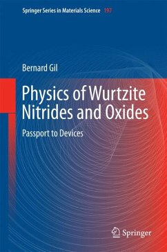 Physics of Wurtzite Nitrides and Oxides (eBook, PDF) - Gil, Bernard