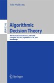 Algorithmic Decision Theory (eBook, PDF)