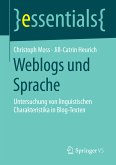 Weblogs und Sprache (eBook, PDF)
