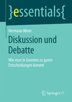 Diskussion und Debatte (eBook, PDF) - Meier, Hermann