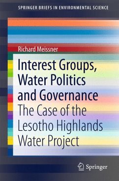 Interest Groups, Water Politics and Governance (eBook, PDF) - Meissner, Richard