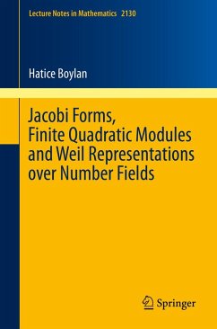 Cover Jacobi Forms, Finite Quadratic Modules and Weil Representations over Number Fields (eBook, PDF)