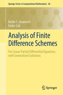 Analysis of Finite Difference Schemes (eBook, PDF) - Jovanović, Boško S.; Süli, Endre