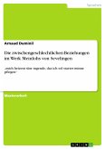 Die zwischengeschlechtlichen Beziehungen im Werk Meinlohs von Sevelingen (eBook, PDF)