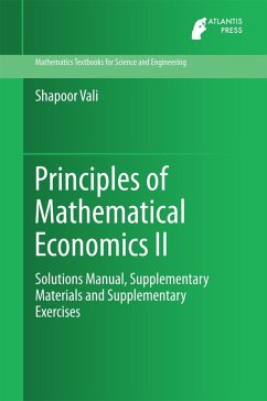 Principles of Mathematical Economics II (eBook, PDF) - Vali, Shapoor