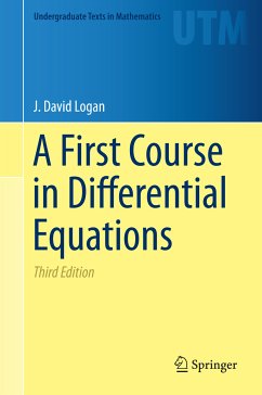 A First Course in Differential Equations (eBook, PDF) - Logan, J David