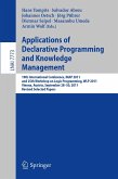 Applications of Declarative Programming and Knowledge Management (eBook, PDF)