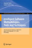 Intelligent Software Methodologies, Tools and Techniques (eBook, PDF)