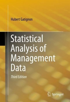 Statistical Analysis of Management Data (eBook, PDF) - Gatignon, Hubert