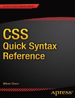 CSS Quick Syntax Reference (eBook, PDF) - Olsson, Mikael