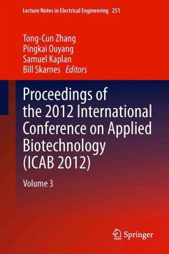 Proceedings of the 2012 International Conference on Applied Biotechnology (ICAB 2012) (eBook, PDF)