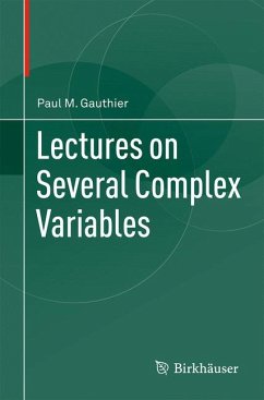 Lectures on Several Complex Variables (eBook, PDF) - Gauthier, Paul M.