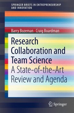 Research Collaboration and Team Science (eBook, PDF) - Bozeman, Barry; Boardman, Craig