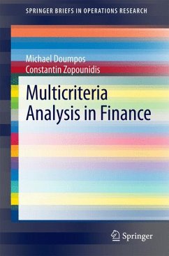 Multicriteria Analysis in Finance (eBook, PDF) - Doumpos, Michael; Zopounidis, Constantin