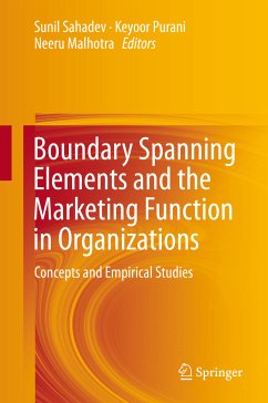 Boundary Spanning Elements and the Marketing Function in Organizations (eBook, PDF)