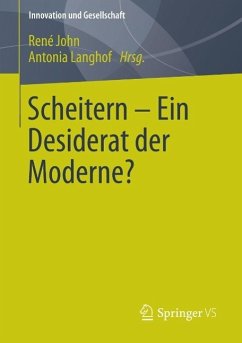 Cover Scheitern - Ein Desiderat der Moderne? (eBook, PDF)