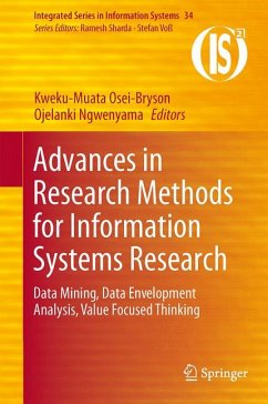 Advances in Research Methods for Information Systems Research (eBook, PDF)