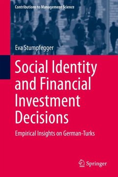Social Identity and Financial Investment Decisions (eBook, PDF) - Stumpfegger, Eva