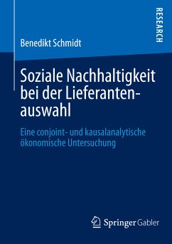 Soziale Nachhaltigkeit bei der Lieferantenauswahl (eBook, PDF) - Schmidt, Benedikt