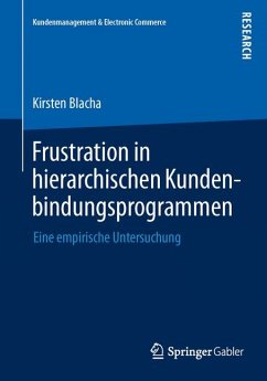 Frustration in hierarchischen Kundenbindungsprogrammen (eBook, PDF) - Blacha, Kirsten