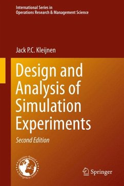 Design and Analysis of Simulation Experiments (eBook, PDF) - Kleijnen, Jack P.C.