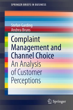 Complaint Management and Channel Choice (eBook, PDF) - Garding, Stefan; Bruns, Andrea