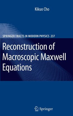 Reconstruction of Macroscopic Maxwell Equations (eBook, PDF) - Cho, Kikuo