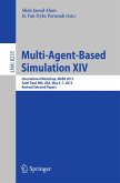 Multi-Agent-Based Simulation XIV (eBook, PDF)