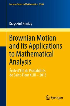 Brownian Motion and its Applications to Mathematical Analysis (eBook, PDF) - Burdzy, Krzysztof