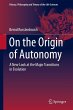 On the Origin of Autonomy (eBook, PDF) - Bild 1