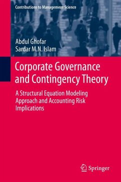 Corporate Governance and Contingency Theory (eBook, PDF) - Ghofar, Abdul; Islam, Sardar M.N.
