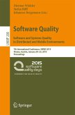 Software Quality. Software and Systems Quality in Distributed and Mobile Environments (eBook, PDF)