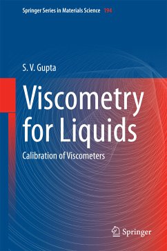Viscometry for Liquids (eBook, PDF) - Gupta, S. V.