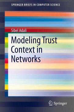 Modeling Trust Context in Networks (eBook, PDF) - Adali, Sibel