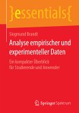 Analyse empirischer und experimenteller Daten (eBook, PDF)