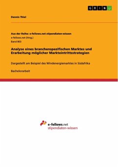 Analyse eines branchenspezifischen Marktes und Erarbeitung möglicher Markteintrittsstrategien (eBook, ePUB)