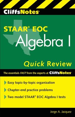 Cover CliffsNotes STAAR EOC Algebra I Quick Review (eBook, ePUB)