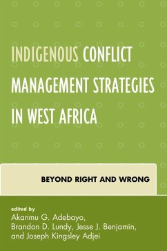 Cover Indigenous Conflict Management Strategies in West Africa (eBook, ePUB)