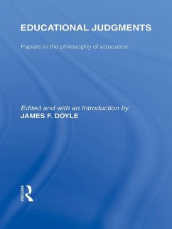 Cover Educational Judgments (International Library of the Philosophy of Education Volume 9) (eBook, PDF)