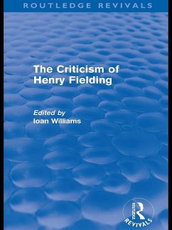 The Criticism of Henry Fielding (Routledge Revivals) (eBook, PDF) - Williams, Ioan